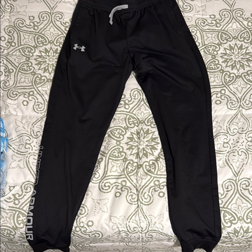 Boys Under Armour Black Joggers